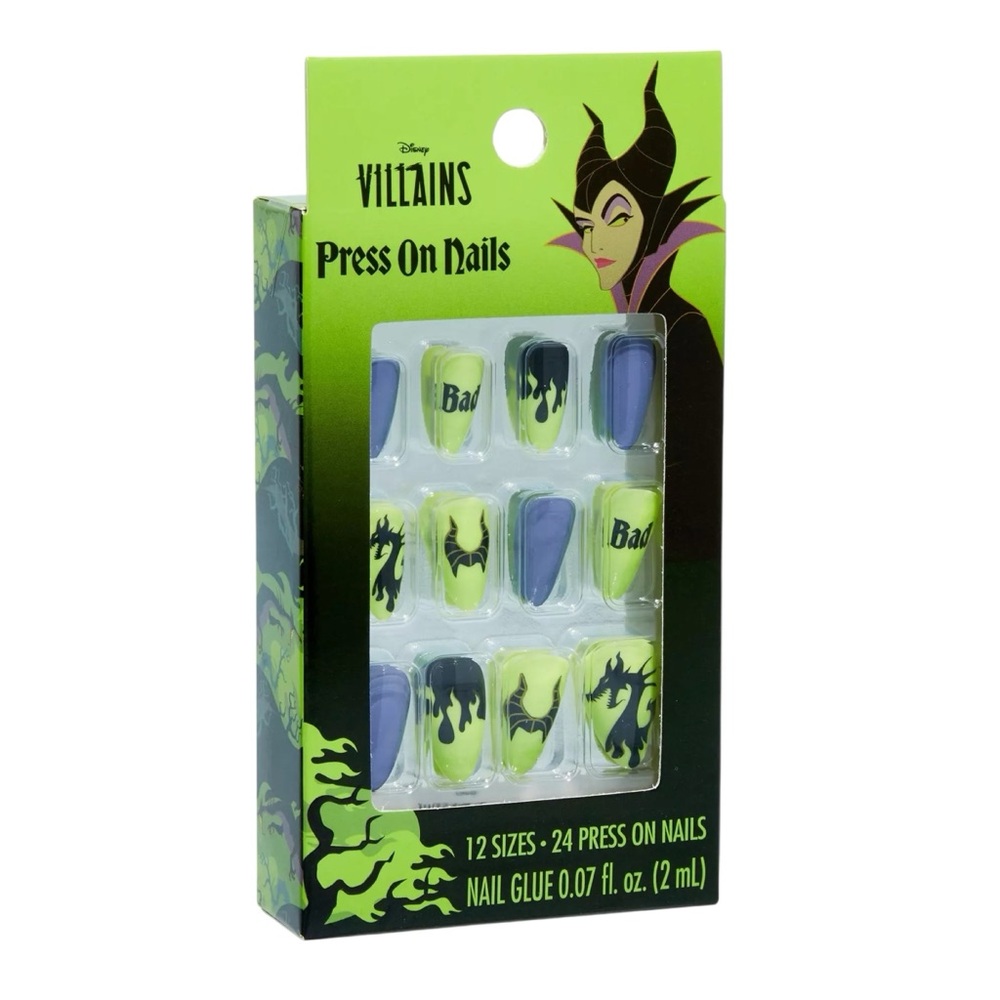 NEW Disney Sleeping Beauty Maleficent Press On Nails Set